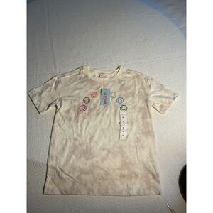 Cat & Jack Kids Tie Dye Smiley Face T-Shirt Size Medium